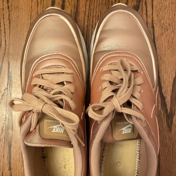 Rosegold Leather Nike’s - Picture 2 of 4